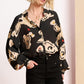 POM Amsterdam Blouses BLOUSE - Flower Glory Black