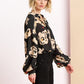 POM Amsterdam Blouses BLOUSE - Flower Glory Black