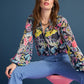 POM Amsterdam Blouses BLOUSE - Full Glow Deep Blue