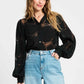 POM Amsterdam Blouses BLOUSE - Graphite Black
