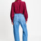 POM Amsterdam Blouses BLOUSE - Ivy Burgundy Red