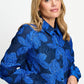 POM Amsterdam Blouses BLOUSE - Jade Bloom Cobalt Blue