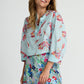 POM Amsterdam Blouses BLOUSE - Mia Parrots Blue