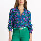 POM Amsterdam Blouses BLOUSE - Mila Brushwork Lilac