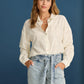 POM Amsterdam Blouses BLOUSE - Mila Dare to be Ecru