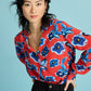 POM Amsterdam Blouses BLOUSE - Mila Flower Glory Red
