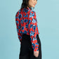 POM Amsterdam Blouses BLOUSE - Mila Flower Glory Red