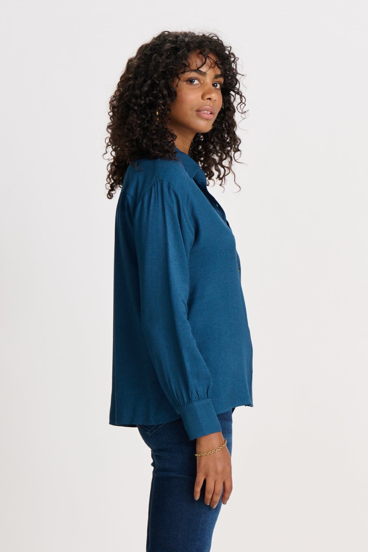 POM Amsterdam Blouses BLOUSE - Milly Eternal Blue