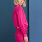 POM Amsterdam Blouses BLOUSE - Milly Fiery Pink