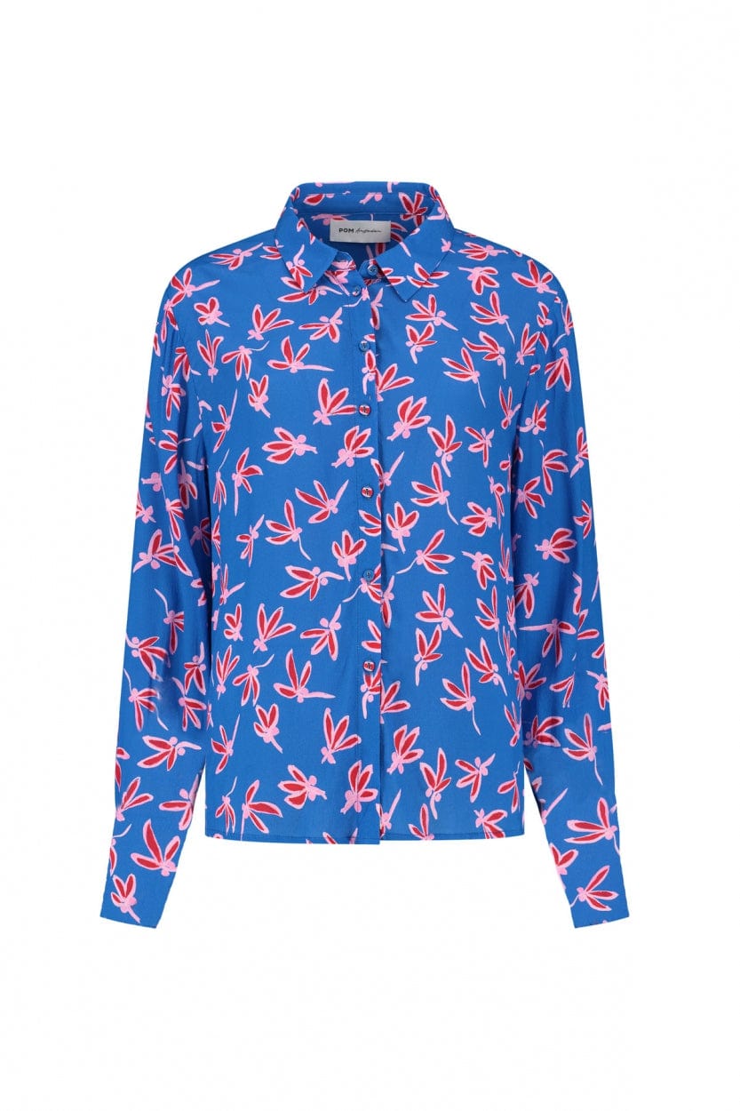 POM Amsterdam Blouses BLOUSE - Milly Fly Away Blue