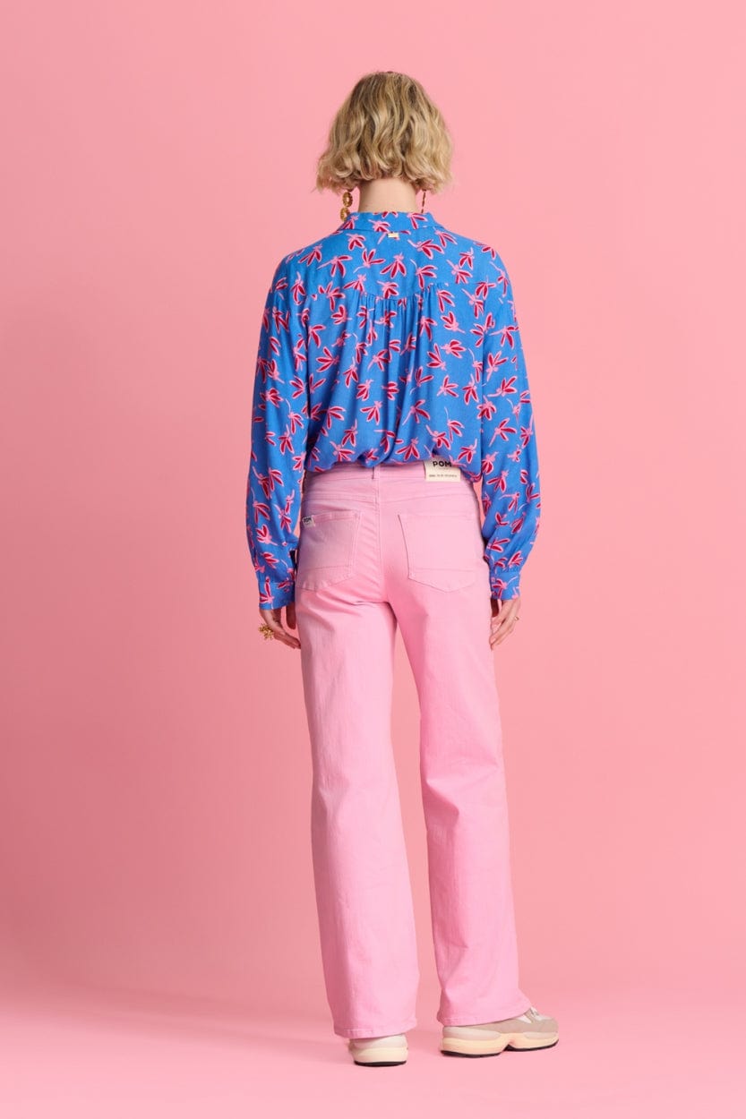 POM Amsterdam Blouses BLOUSE - Milly Fly Away Blue