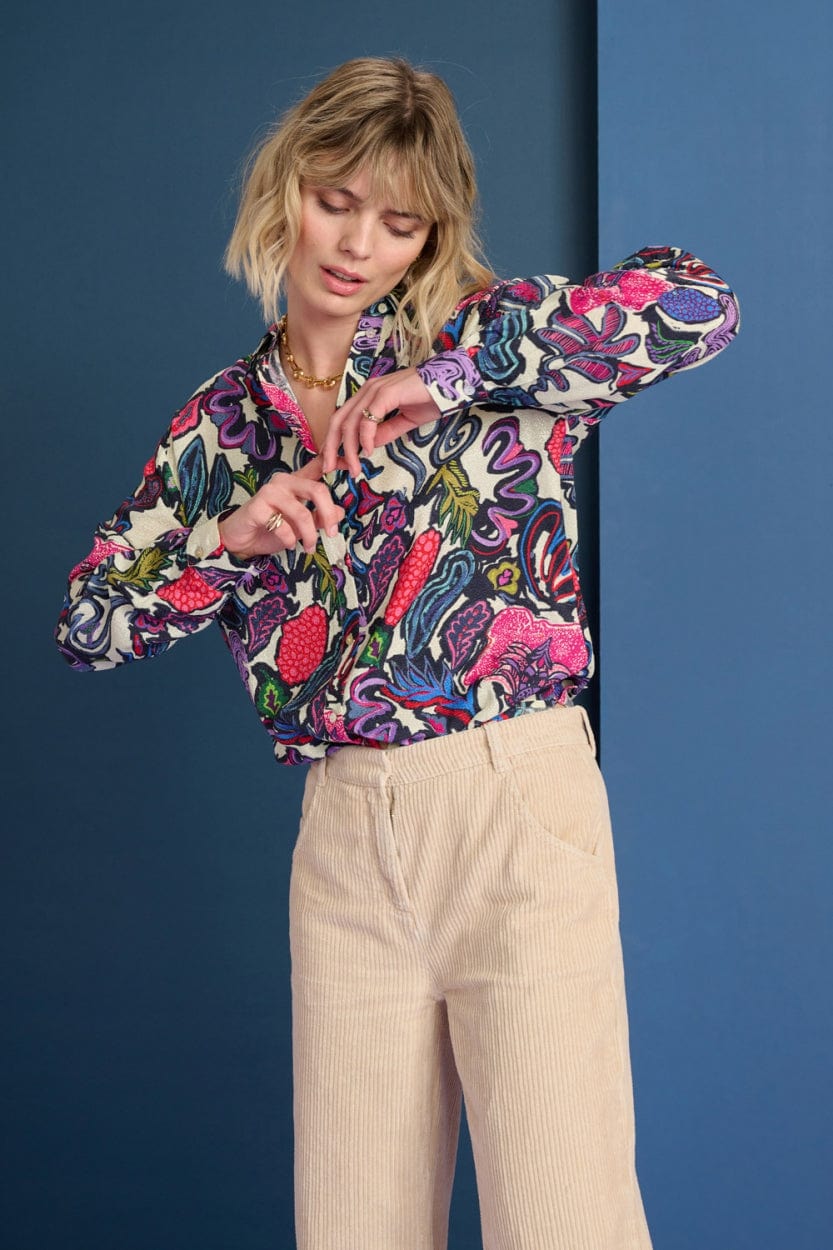 POM Amsterdam Blouses BLOUSE - Milly Full Glow Ecru