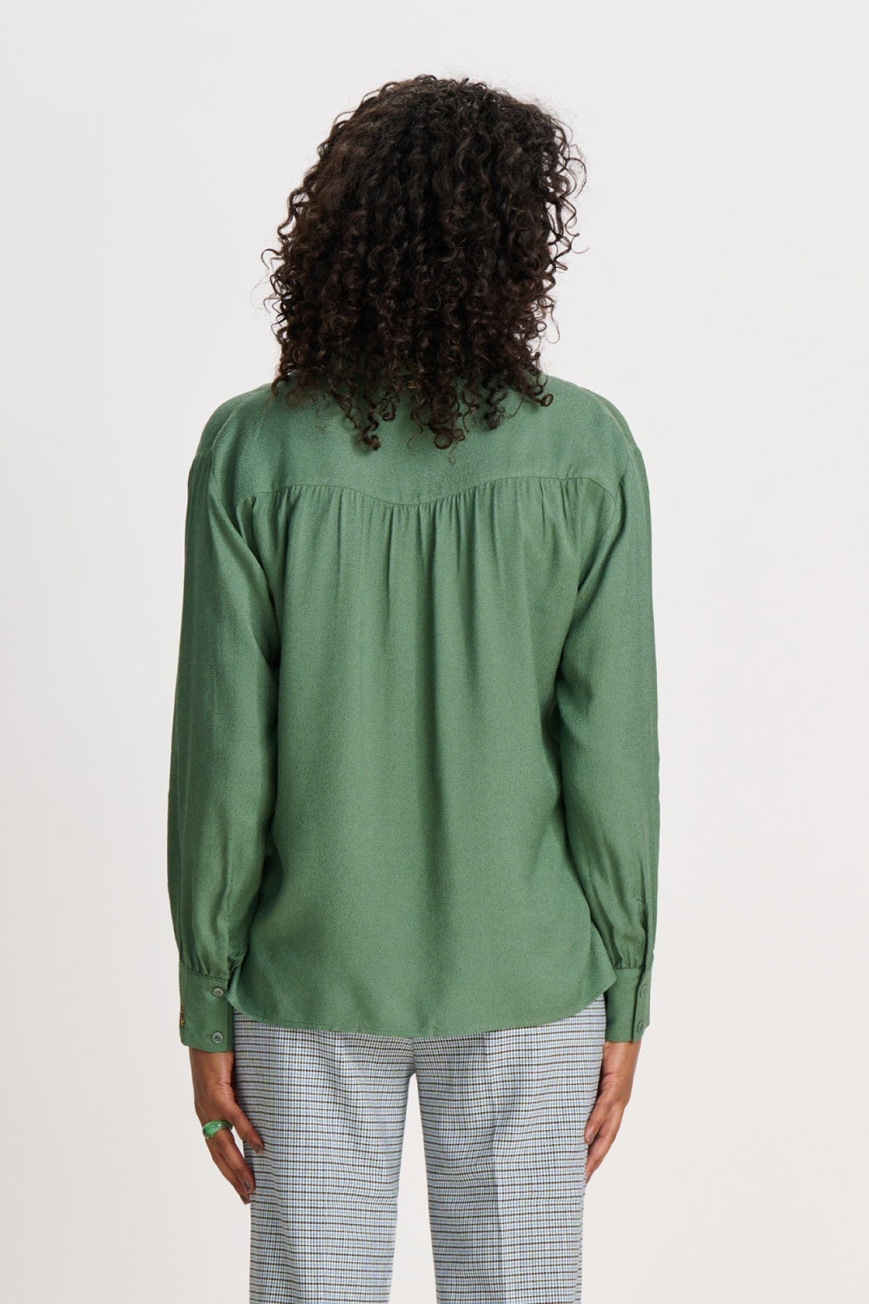 POM Amsterdam Blouses BLOUSE - Milly Mythical Green