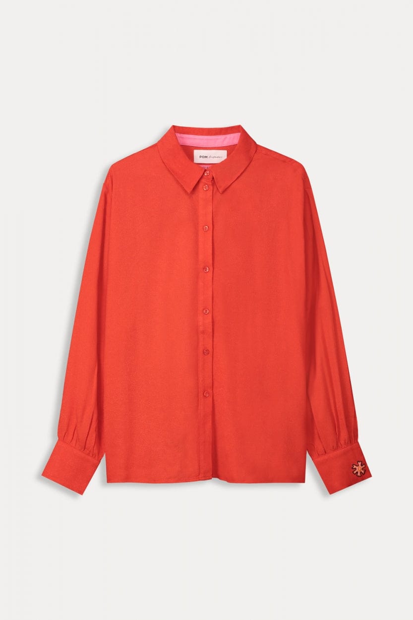 POM Amsterdam Blouses BLOUSE - Milly Phoenix Red