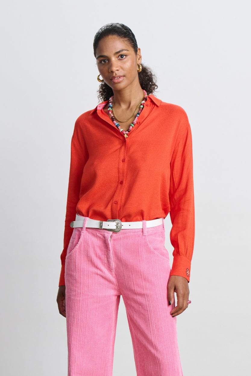 POM Amsterdam Blouses BLOUSE - Milly Phoenix Red