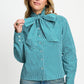POM Amsterdam Blouses BLOUSE - Noa Teal Green