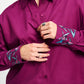 POM Amsterdam Blouses BLOUSE - Plum Melange