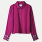 POM Amsterdam Blouses BLOUSE - Plum Melange