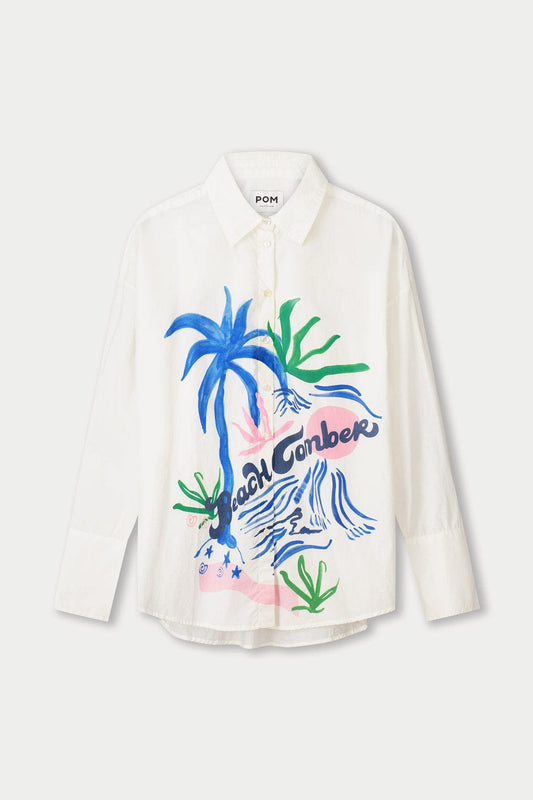 POM Amsterdam Blouses BLOUSE - Poplin Beachcomber
