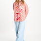 POM Amsterdam Blouses BLOUSE - Poplin Striped Orange