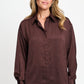 POM Amsterdam Blouses BLOUSE - Robin Chocolate Brown