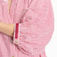 POM Amsterdam Blouses BLOUSE - Seersucker Red White