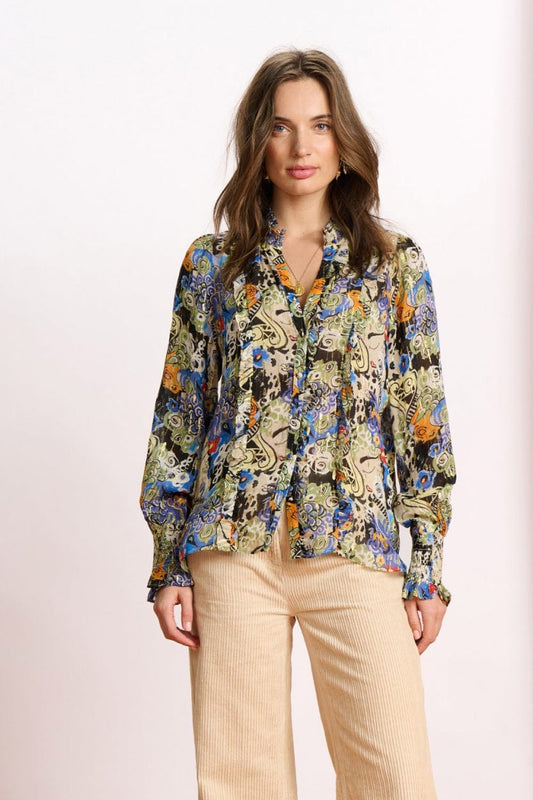 POM Amsterdam Blouses Multi colour / 34 BLOUSE - Gleaming Glory