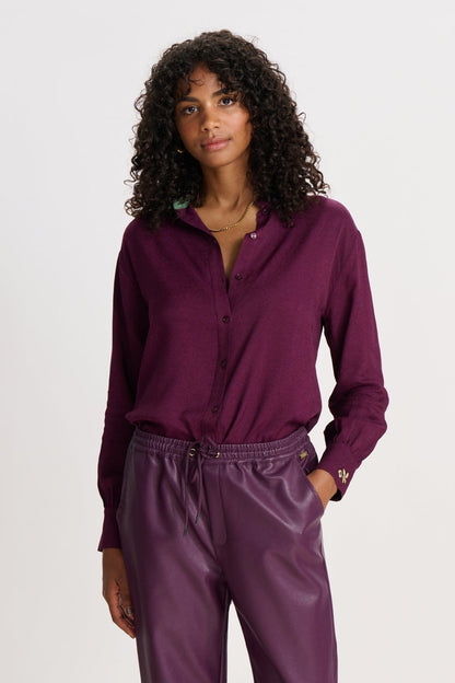 POM Amsterdam Blouses Purple / 34 BLOUSE - Milly Winterbloom