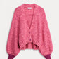 POM Amsterdam Cardigans CARDIGAN - Fiery Pink Melange