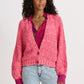 POM Amsterdam Cardigans CARDIGAN - Fiery Pink Melange