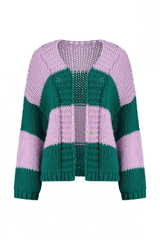 POM Amsterdam Cardigans CARDIGAN - Lilac Green