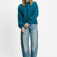 POM Amsterdam Cardigans CARDIGAN - Meryl Teal Green