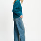 POM Amsterdam Cardigans CARDIGAN - Meryl Teal Green
