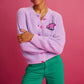 POM Amsterdam Cardigans CARDIGAN - Orchid Bloom