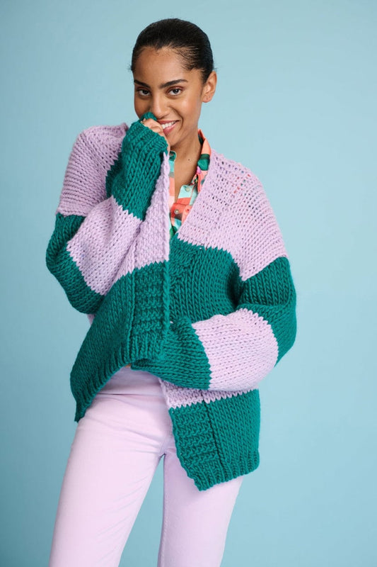 POM Amsterdam Cardigans Green / 34 CARDIGAN - Lilac Green