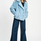 POM Amsterdam Coats VEST - Fur Misty Blue