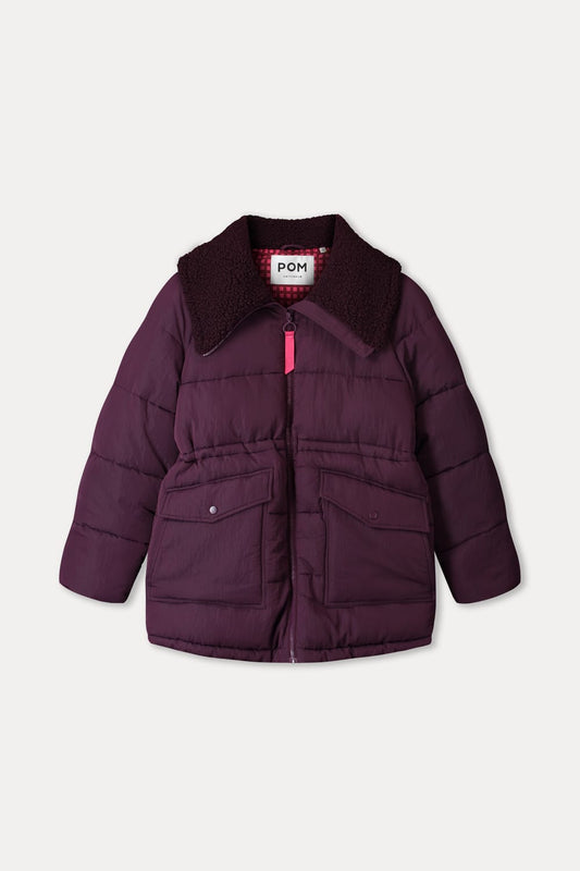 POM Amsterdam Coats VESTE - Camille Dark Plum