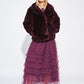POM Amsterdam Coats VESTE - Cleo Dark Plum