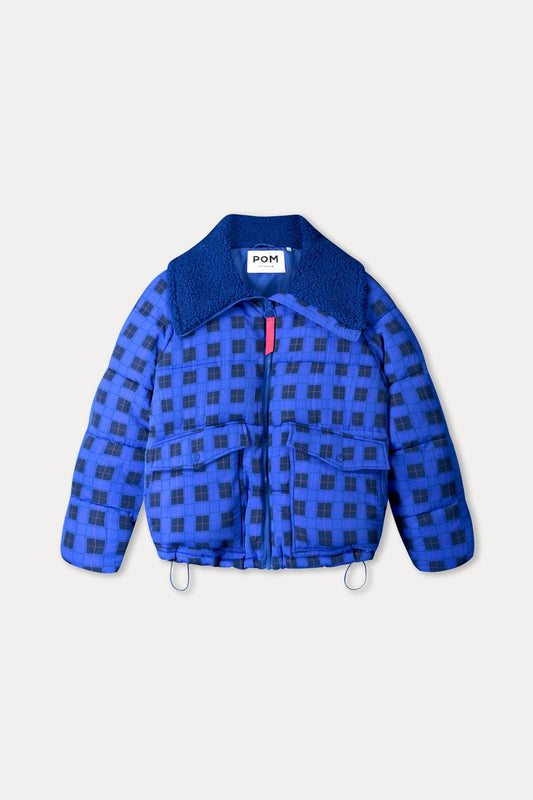 POM Amsterdam Coats VESTE - Coco Blue Check