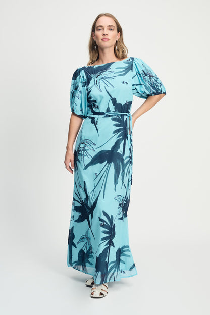 POM Amsterdam Dresses Blue / 34 ROBE - Artisan Blue Sequins