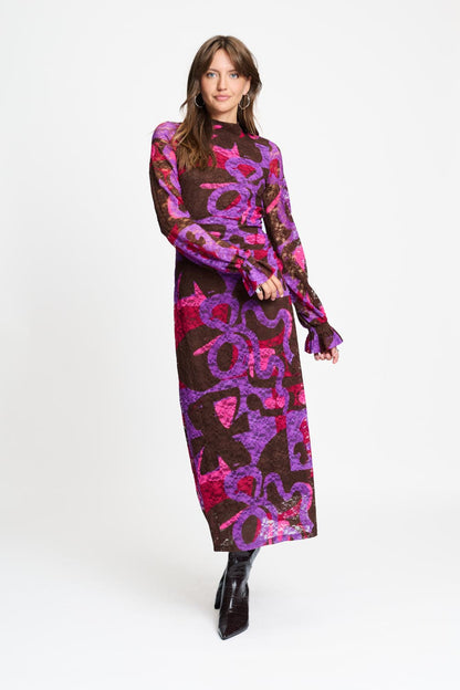 POM Amsterdam Dresses Multi colour / 34 ROBE - Anna Colourful Bows