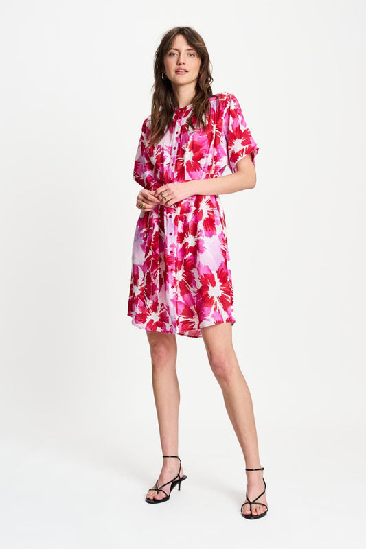 POM Amsterdam Dresses Multi colour / 34 ROBE - Bubble Bloom Lavender