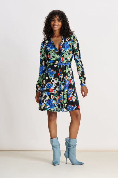 POM Amsterdam Dresses Multi colour / 34 ROBE - Flower Glory Multi