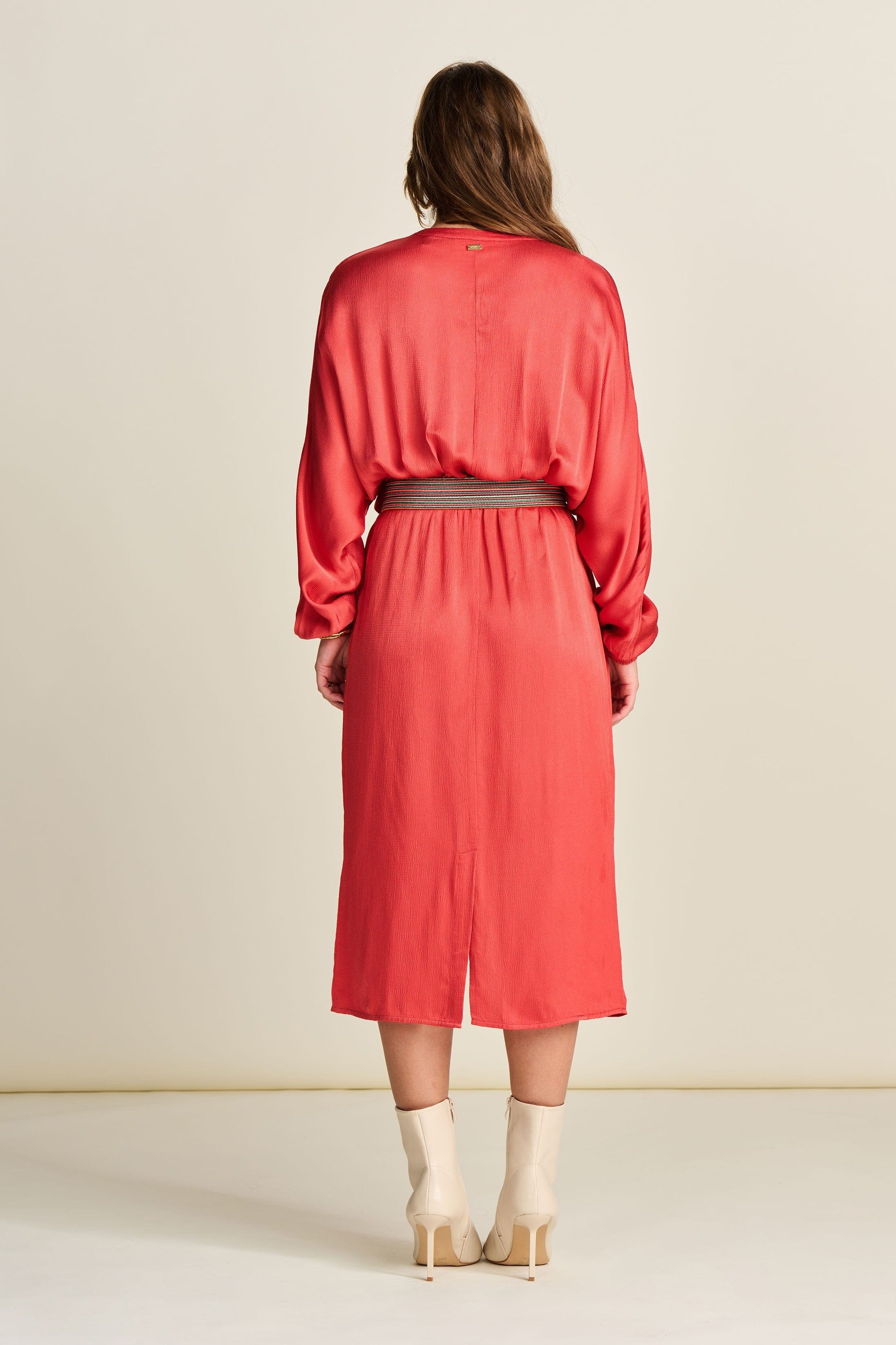 POM Amsterdam Dresses ROBE - Baked Red