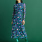 POM Amsterdam Dresses ROBE - Brushwork Lilac Slim