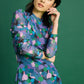 POM Amsterdam Dresses ROBE - Brushwork Lilac Slim