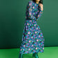 POM Amsterdam Dresses ROBE - Brushwork Lilac Slim