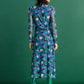 POM Amsterdam Dresses ROBE - Brushwork Lilac Slim