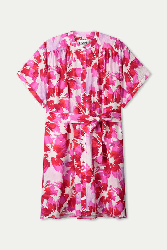 POM Amsterdam Dresses ROBE - Bubble Bloom Lavender