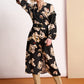 POM Amsterdam Dresses ROBE - Flower Glory Black